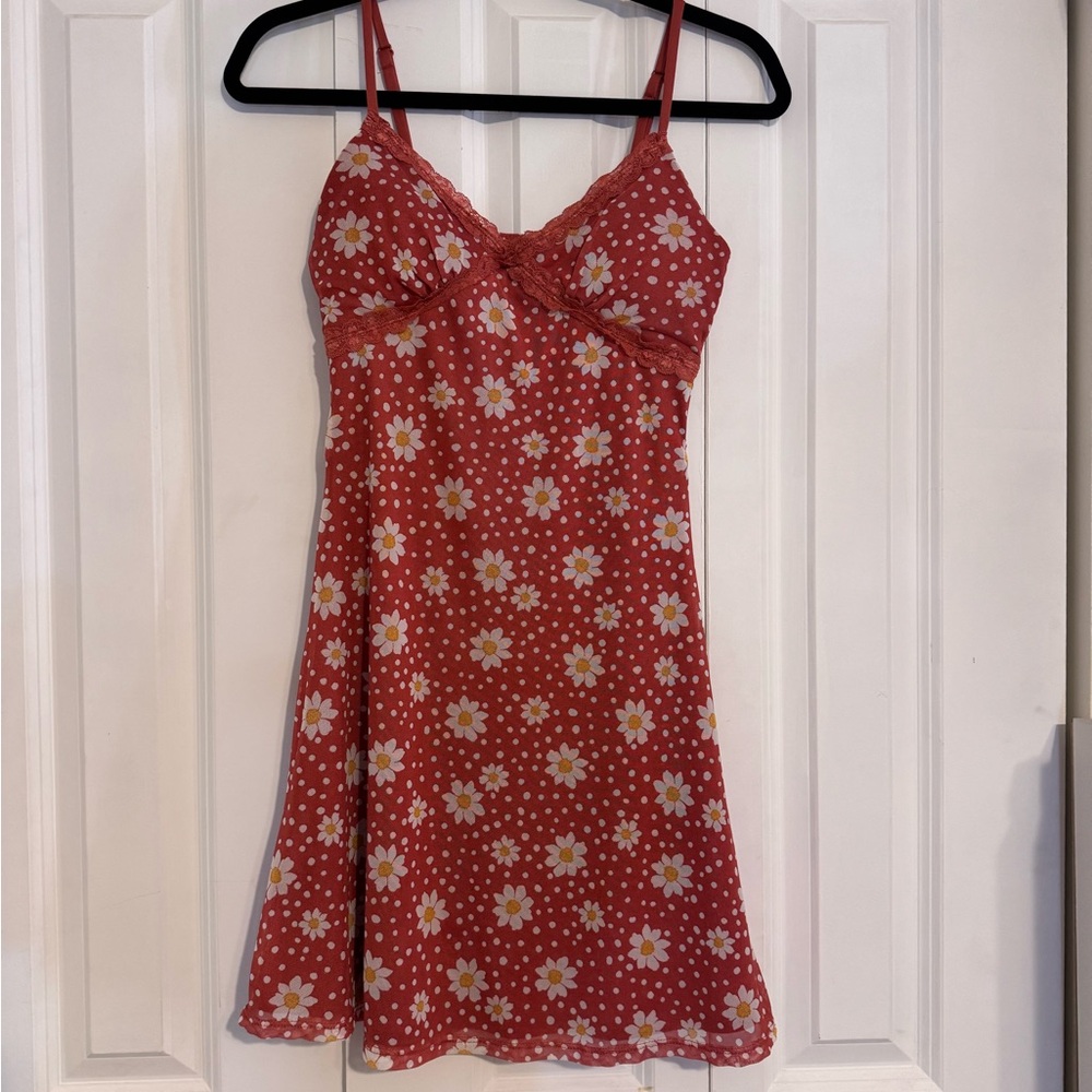 BUNDLE 5-$20 No Boundaries Orange Floral Lace Trim Top